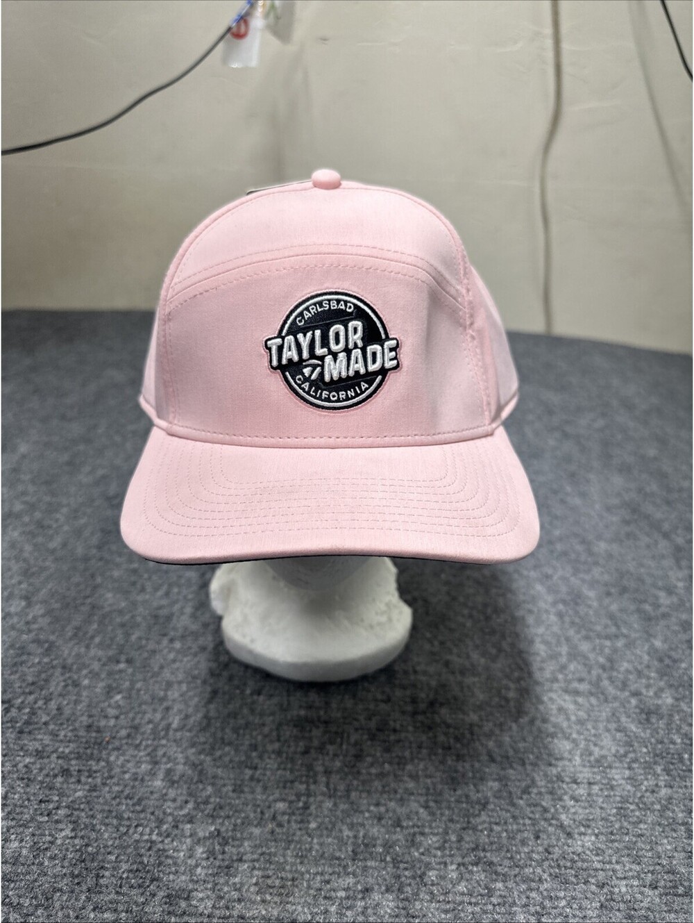 Taylormade Panel Hat Cap Snapback Pink Reg Size Adjustable Patch Golf Club